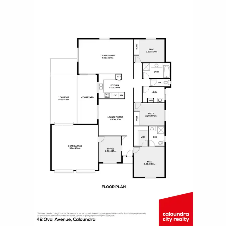 Floorplan of Homely house listing, 42 Oval Avenue, Caloundra QLD 4551