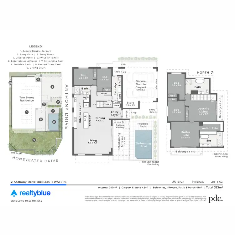 Floorplan of Homely house listing, 2 Anthony Drive, Burleigh Waters QLD 4220