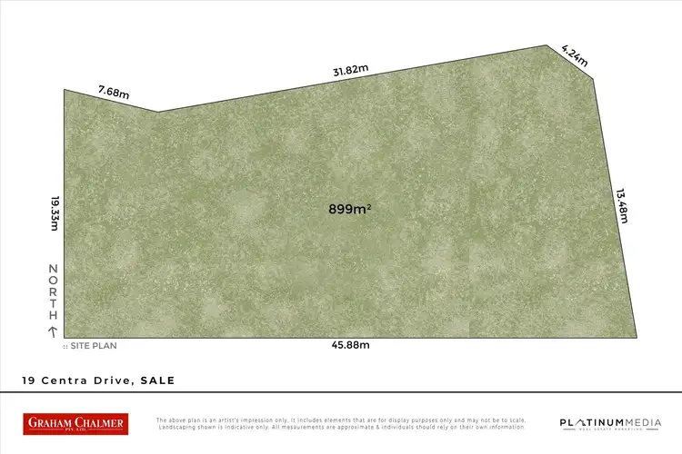 Floorplan of Homely land listing, 19 Centra Drive, Sale VIC 3850