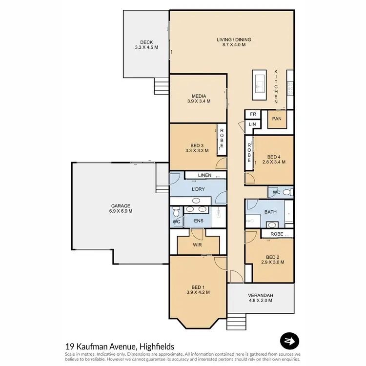 Floorplan of Homely house listing, 19 Kaufman Avenue, Highfields QLD 4352