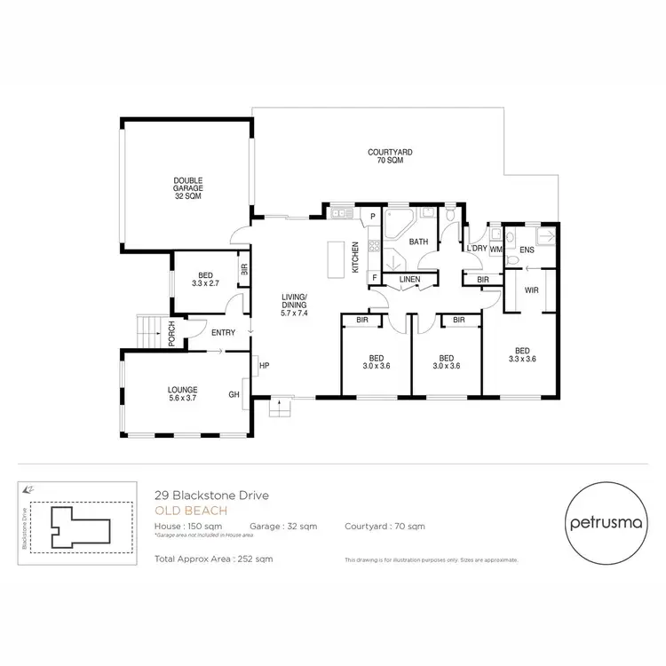 Floorplan of Homely house listing, 29 Blackstone Drive, Old Beach TAS 7017