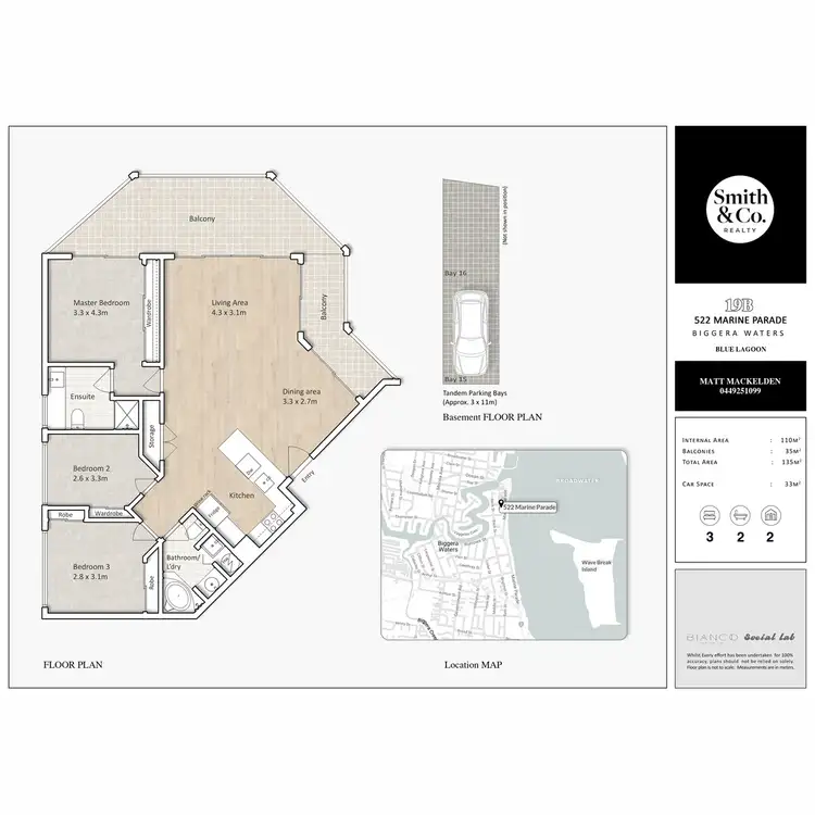 Floorplan of Homely unit listing, 19B/522 Marine Parade, Biggera Waters QLD 4216