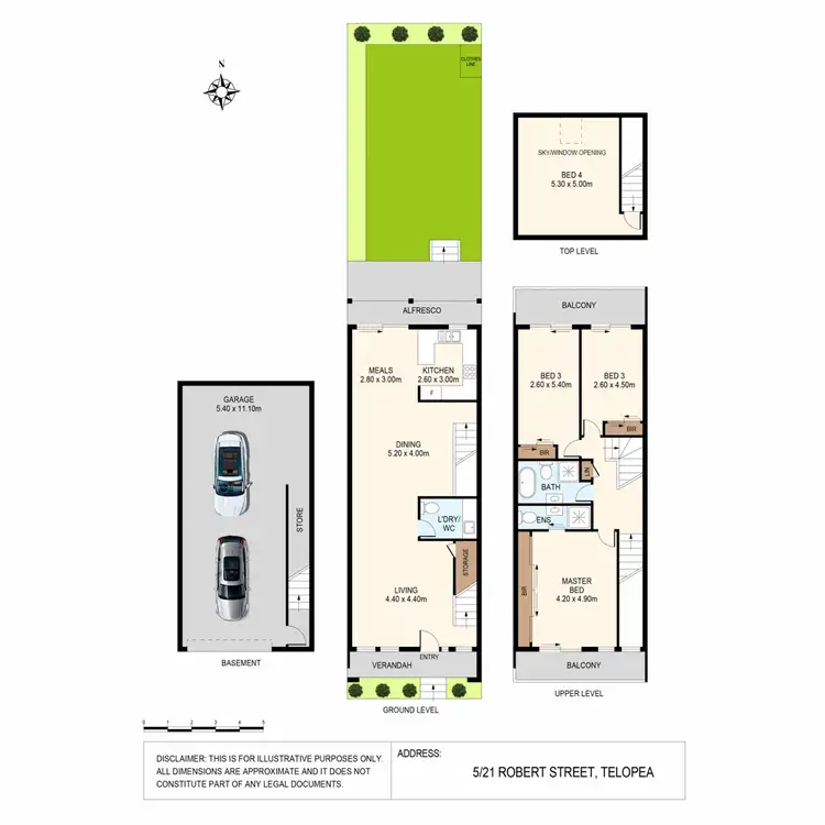Floorplan of Homely townhouse listing, 5/21 Robert Street, Telopea NSW 2117