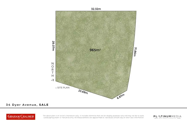 Floorplan of Homely land listing, 34 Dyer Avenue, Sale VIC 3850