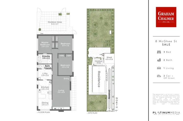 Floorplan of Homely house listing, 8 McGhee Street, Sale VIC 3850
