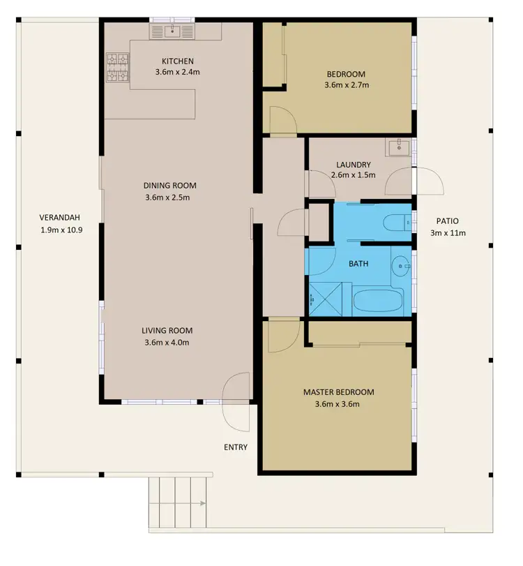 Floorplan of Homely house listing, 33 Isaacs Avenue, Yackandandah VIC 3749