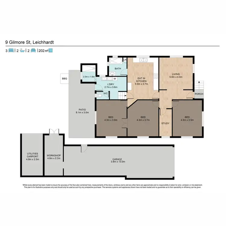 Floorplan of Homely house listing, 9 Gilmore Street, Leichhardt QLD 4305