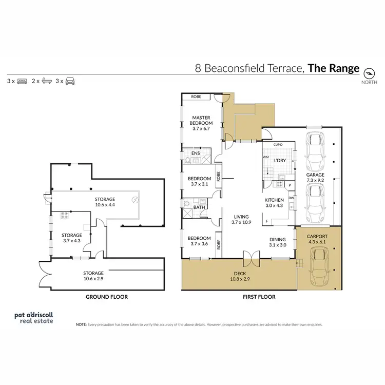 Floorplan of Homely house listing, 8 Beaconsfield Terrace, The Range QLD 4700