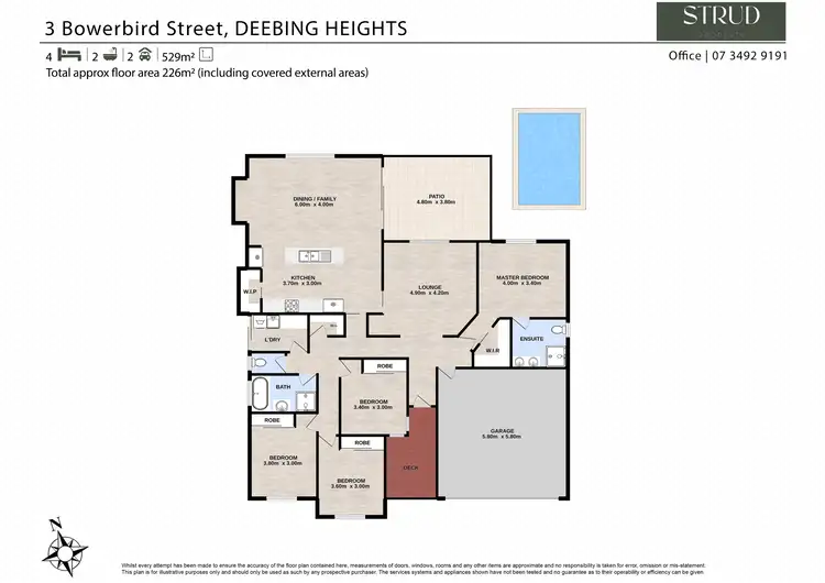 Floorplan of Homely house listing, 3 Bowerbird Street, Deebing Heights QLD 4306