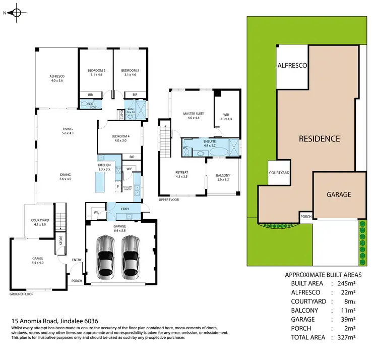 Floorplan of Homely house listing, 15 Anomia Road, Jindalee WA 6036