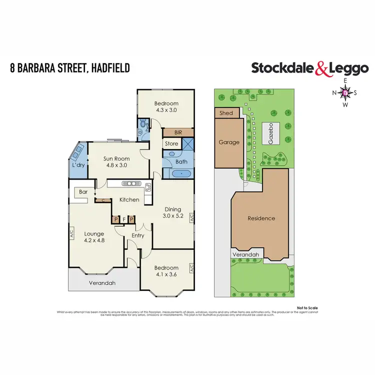 Floorplan of Homely house listing, 8 Barbara Street, Hadfield VIC 3046