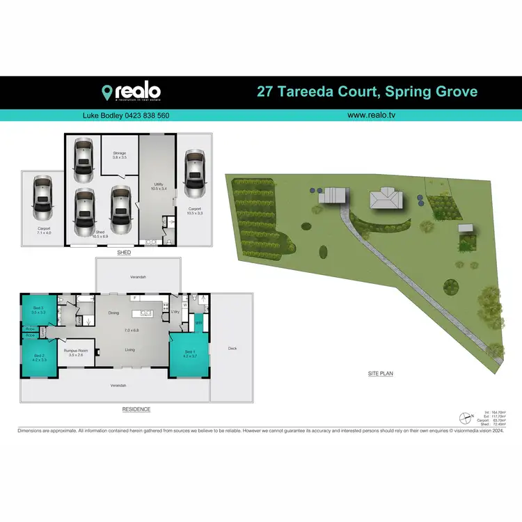 Floorplan of Homely rural property listing, 27 Tareeda Court, Spring Grove NSW 2470