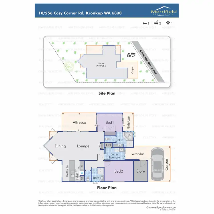 Floorplan of Homely unit listing, 10/256 Cosy Corner Road, Kronkup WA 6330