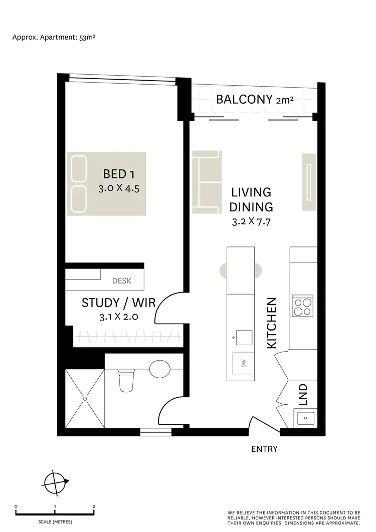Floorplan of Homely apartment listing, 14/533-535 Elizabeth Street, Surry Hills NSW 2010