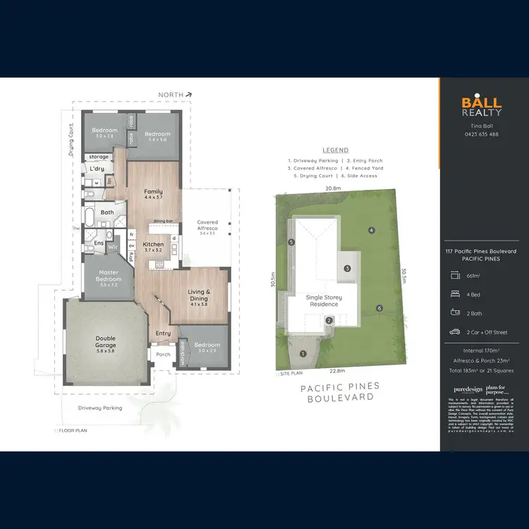 Floorplan of Homely house listing, 117 Pacific Pines Boulevard, Pacific Pines QLD 4211