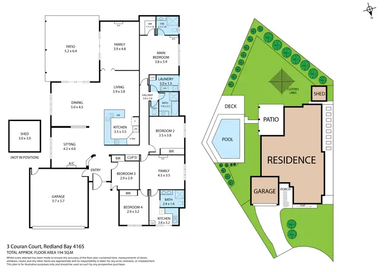 Floorplan of Homely house listing, 3 Couran Court, Redland Bay QLD 4165