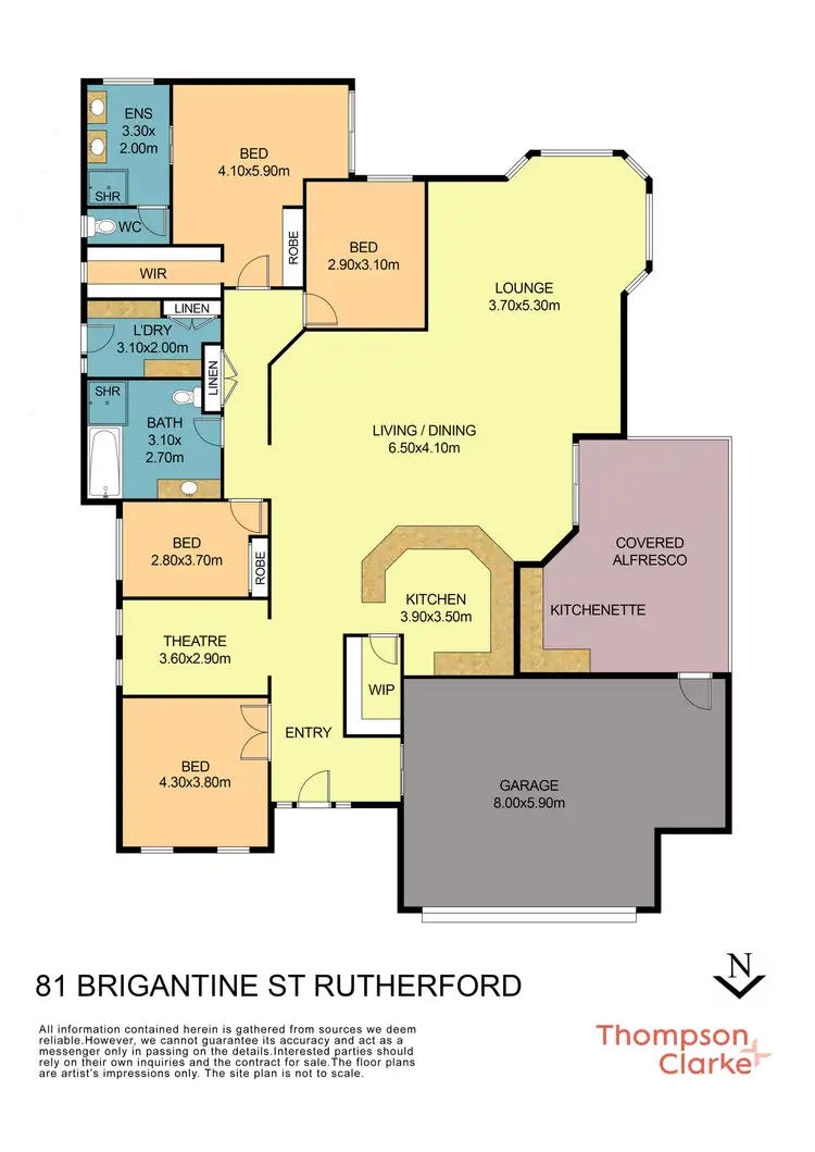 Floorplan of Homely house listing, 81 Brigantine Street, Rutherford NSW 2320