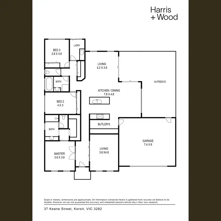 Floorplan of Homely house listing, 37 Keane Street, Koroit VIC 3282