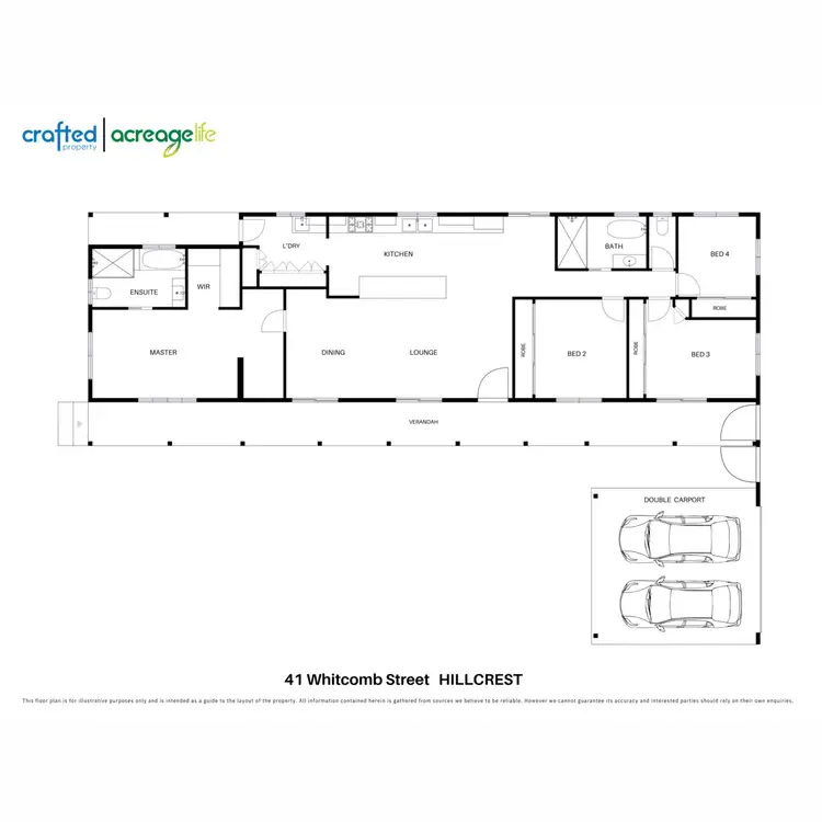 Floorplan of Homely house listing, 41 Whitcomb Street, Hillcrest QLD 4118
