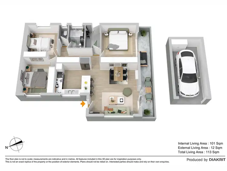 Floorplan of Homely unit listing, 5/26 Pangarinda Place, Mooloolaba QLD 4557