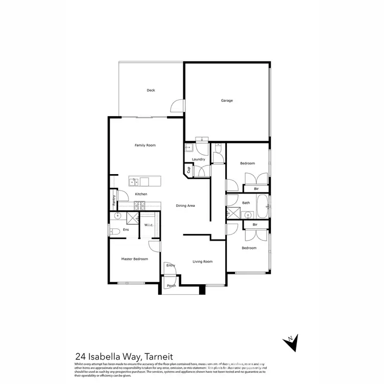 Floorplan of Homely house listing, 24 Isabella Way, Tarneit VIC 3029