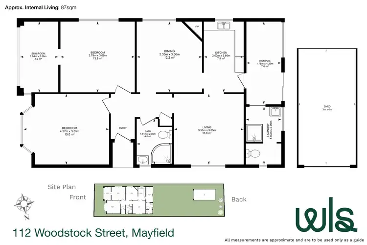 Floorplan of Homely house listing, 112 Woodstock Street, Mayfield NSW 2304