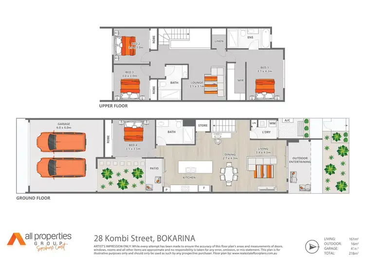 Floorplan of Homely house listing, 28 Kombi Street, Bokarina QLD 4575