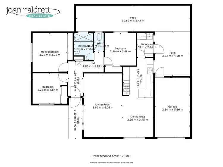 Floorplan of Homely townhouse listing, 2/45 Mayfair Drive, Wodonga VIC 3690