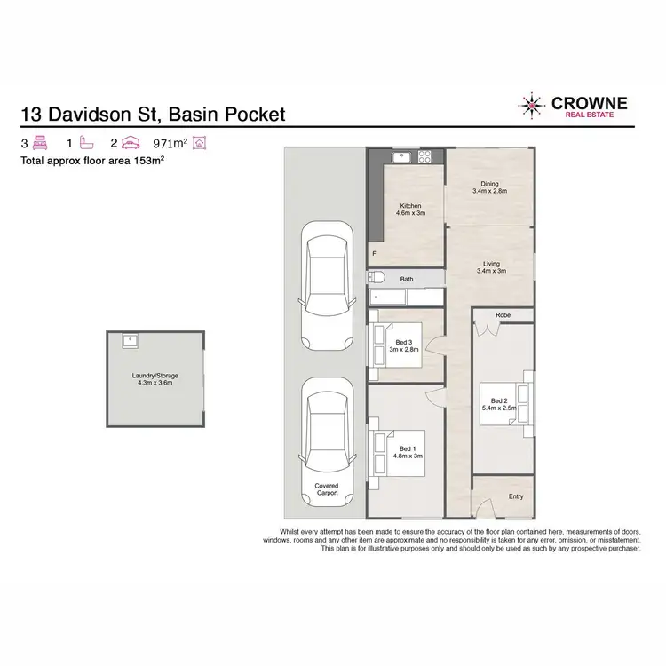 Floorplan of Homely house listing, 13 Davidson Street, Basin Pocket QLD 4305