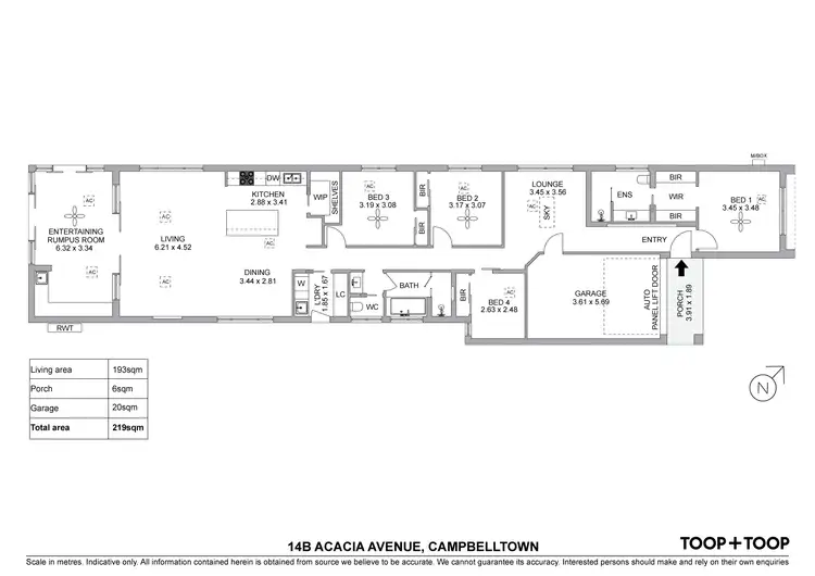 Floorplan of Homely house listing, 14B Acacia Avenue, Campbelltown SA 5074