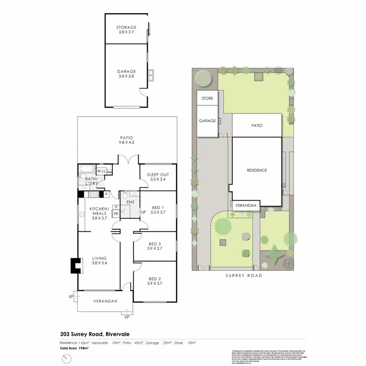 Floorplan of Homely house listing, 203 Surrey Road, Rivervale WA 6103