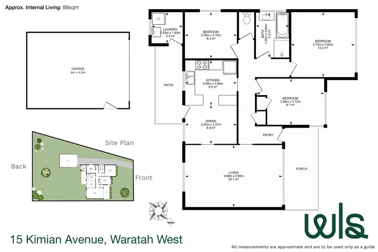 Floorplan of Homely house listing, 15 Kimian Avenue, Waratah West NSW 2298