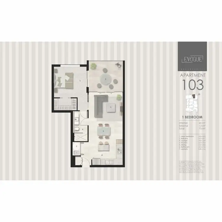 Floorplan of Homely apartment listing, 103/191 Clarence Road, Indooroopilly QLD 4068
