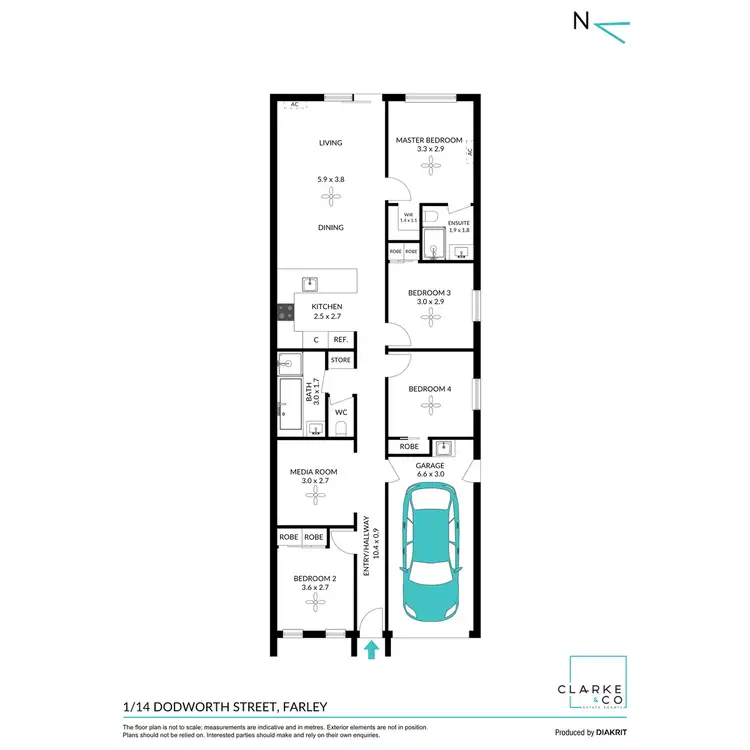 Floorplan of Homely house listing, 1/14 Dodworth Street, Farley NSW 2320