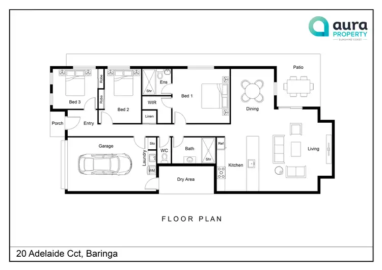 Floorplan of Homely house listing, 20 Adelaide Circuit, Baringa QLD 4551