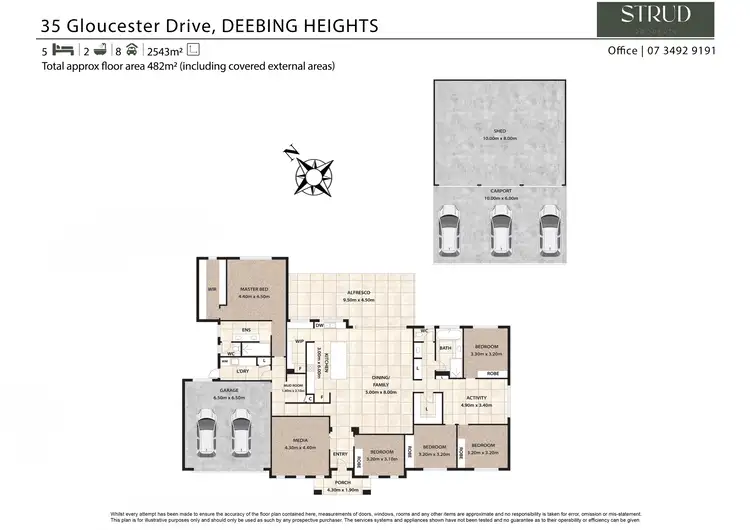 Floorplan of Homely house listing, 35 Gloucester Drive, Deebing Heights QLD 4306