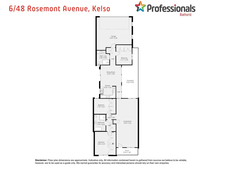 Floorplan of Homely retirement listing, 6/48 Rosemont Avenue, Kelso NSW 2795