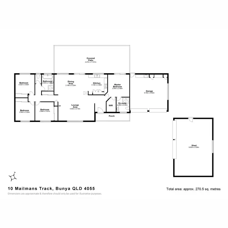 Floorplan of Homely house listing, 10 Mailmans Track, Draper QLD 4520