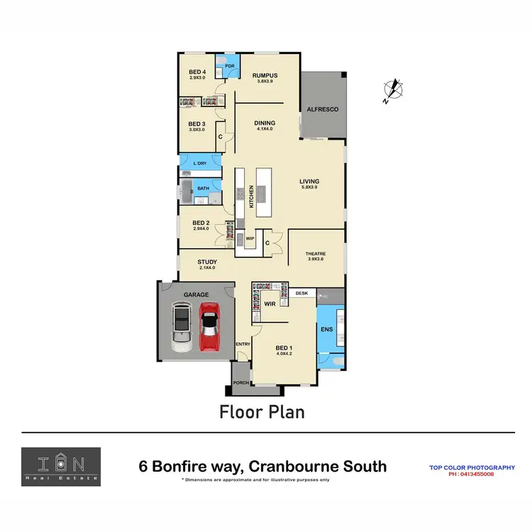 Floorplan of Homely house listing, 6 Bonfire Way, Cranbourne South VIC 3977