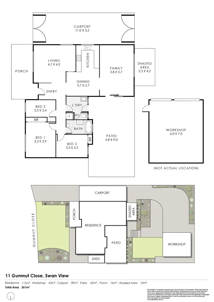 Floorplan of Homely house listing, 11 Gumnut Close, Swan View WA 6056