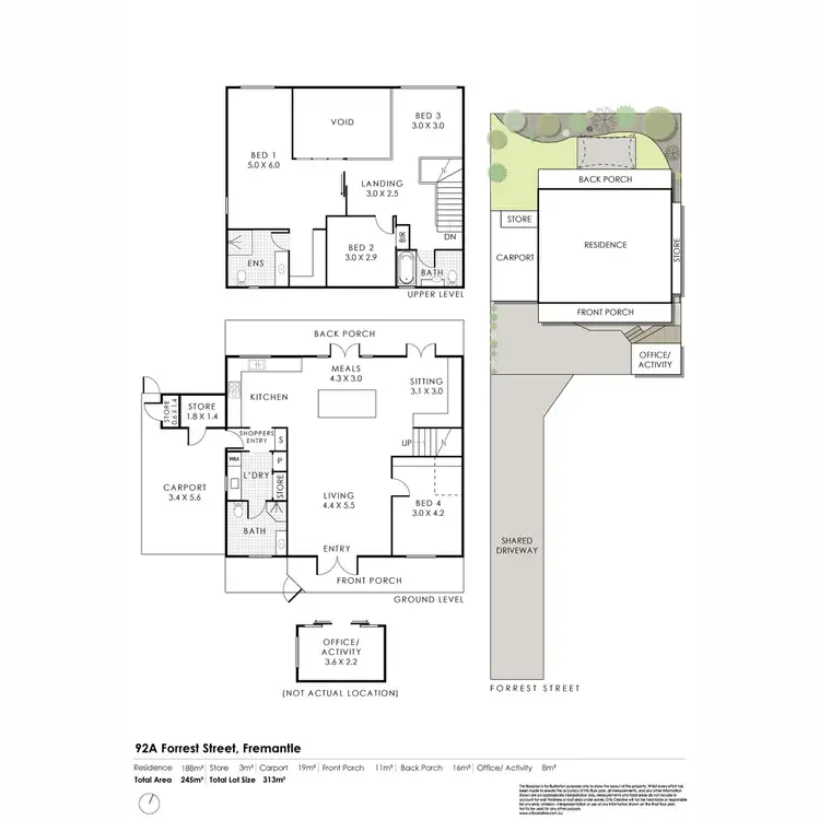 Floorplan of Homely house listing, 92a Forrest Street, Fremantle WA 6160