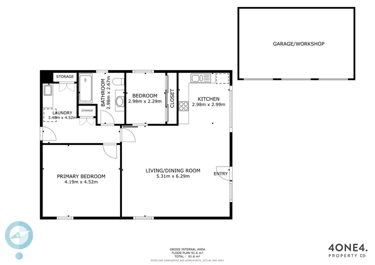 Floorplan of Homely house listing, 1 Mayfield Crescent, Bridgewater TAS 7030