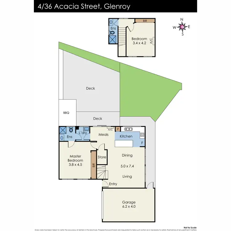 Floorplan of Homely townhouse listing, 4/36 Acacia Street, Glenroy VIC 3046