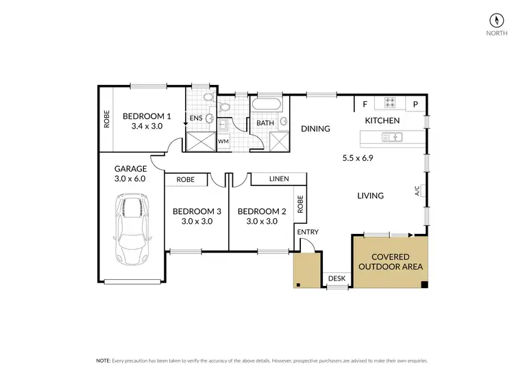 Floorplan of Homely unit listing, 2/12 McDowall Street, Newtown QLD 4350