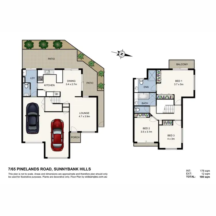Floorplan of Homely townhouse listing, 7/65 Pinelands Road, Sunnybank Hills QLD 4109