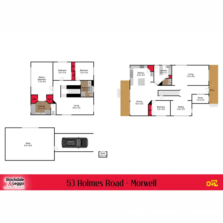 Floorplan of Homely house listing, 53 Holmes Road, Morwell VIC 3840