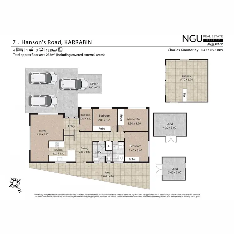 Floorplan of Homely house listing, 7 J Hansons Road, Karrabin QLD 4306