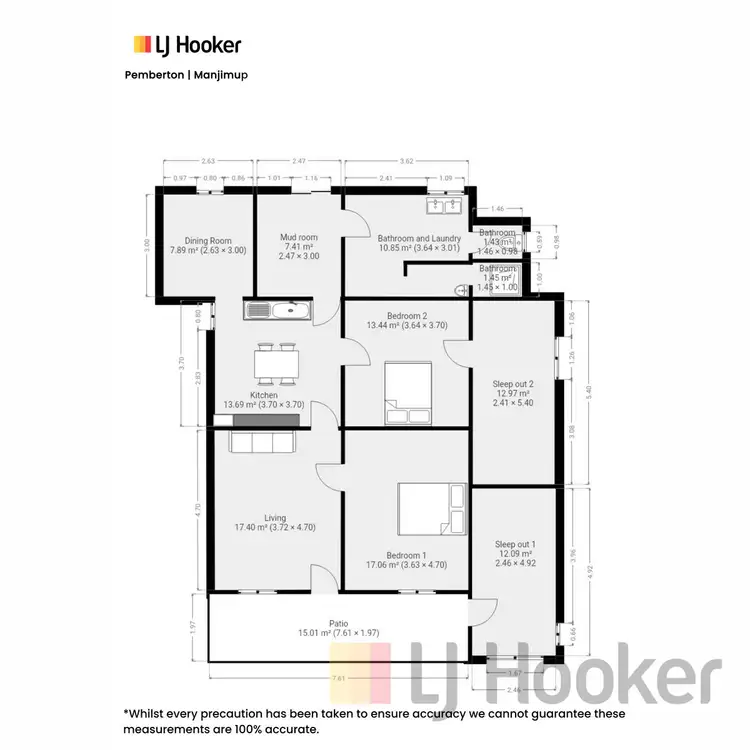 Floorplan of Homely house listing, 10 Highfield Street, Manjimup WA 6258