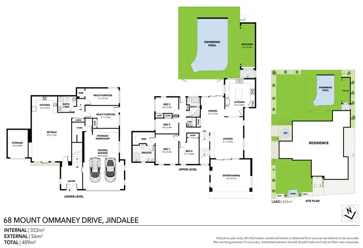 Floorplan of Homely house listing, 68 Mount Ommaney Drive, Jindalee QLD 4074