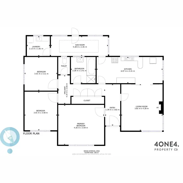 Floorplan of Homely house listing, 64 Gordons Hill Road, Lindisfarne TAS 7015
